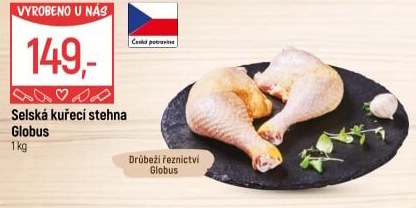 Selská kuřecí stehna Globus