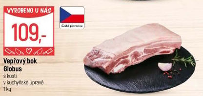 Vepřový bok s kostí Globus
