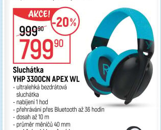 Bezdrátová sluchátka Yenkee YHP 3300CN Apex WL