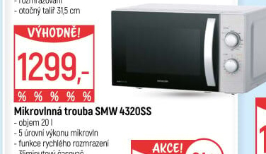 Mikrovlnná trouba Sencor SMW 4320SS