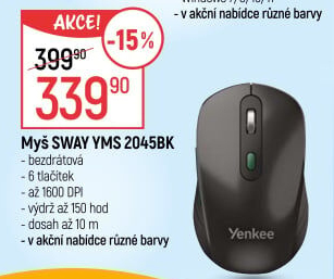 Myš Yenkee SWAY YMS 2045BK