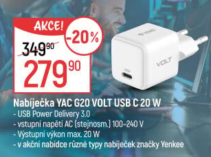 Nabíjecí adaptér Yenkee