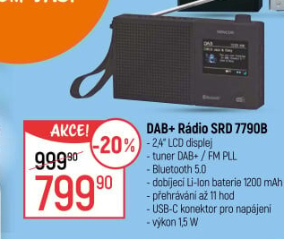 Rádio Sencor SRD 7790B