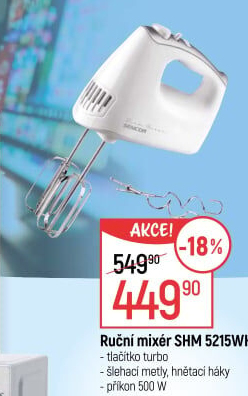 Ruční mixér Sencor SHM 5215WH