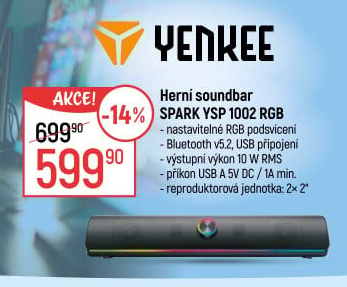 Soundbar Yenkee YSP 1002 RGB