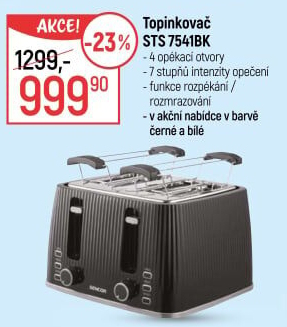 Topinkovač Sencor STS 7541BK