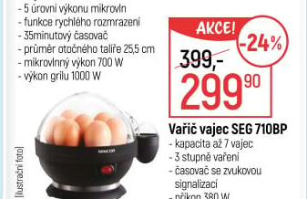 Vařič vajec SEG 710BP Sencor