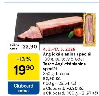 Anglická slanina speciál