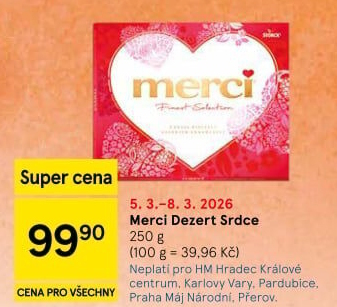 Bonboniéra srdce Merci