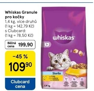 Granule pro kočky Whiskas