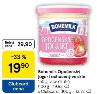 Jogurt ochucený Opočenský Bohemilk