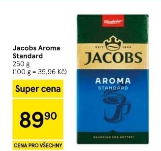 Mletá káva Jacobs Aroma Standard