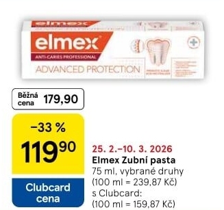 Pasty na zuby Elmex