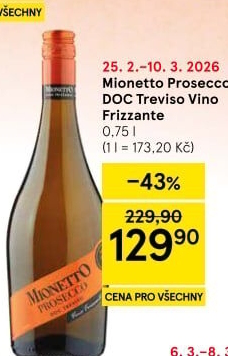 Prosecco DOC Treviso Mionetto