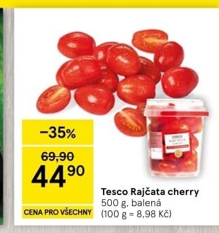 Rajčata cherry Tesco
