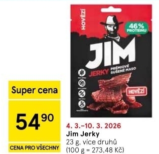 Sušené maso Jim Jerky