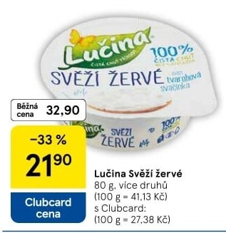 Svěží žervé Creamy Lučina