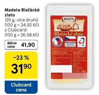 Sýr Blaťácké zlato Madeta