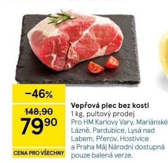 Vepřová plec bez kosti