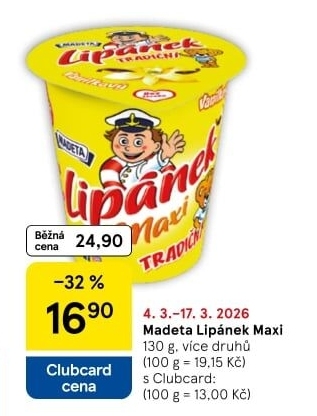 Dezert Lipánek Madeta