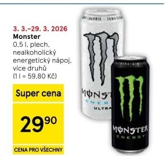 Energetický nápoj Monster Energy
