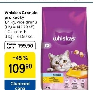 Granule pro kočky Whiskas