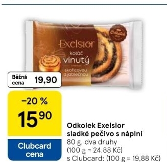 Koláč s náplní Exelsior Odkolek