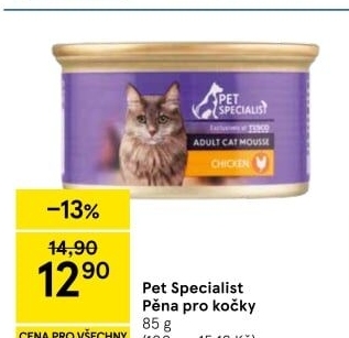 Konzerva pro kočky Mousse Pet Specialist