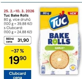 Krekry Bake Rolls Tuc