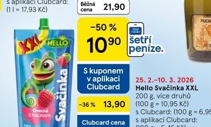 Ovocná kapsička Svačinka Hello
