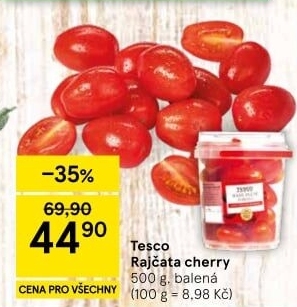 Rajčata cherry Tesco