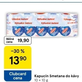 Smetánky do kávy Kapucín