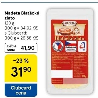 Sýr Blaťácké zlato Madeta