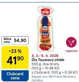 Toustový chléb Ölz
