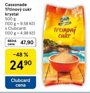 Třtinový cukr Cassonade