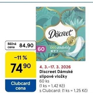 Vložky dámské slipové Discreet