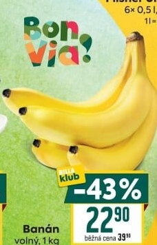 Banány Billa Bonvia