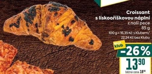 Croissant s náplní