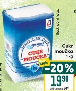 Cukr moučka Cukrovar Vrbátky