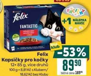 Kapsičky pro kočky Felix Purina