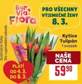 Řezané tulipány Flora Billa Bonvia