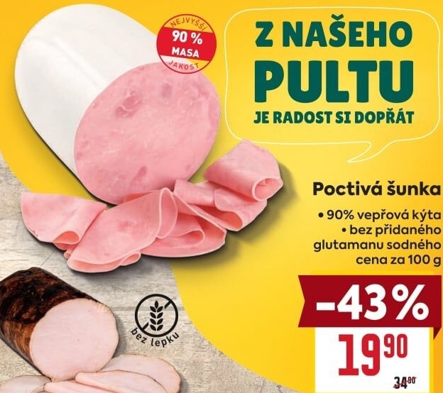 Šunka poctivá nejvyšší jakosti