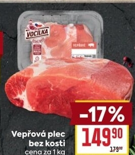 Vepřová plec bez kosti Vocílka