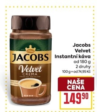 Instantní káva Jacobs Velvet