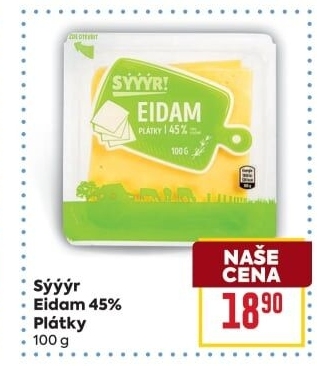 Sýr Eidam 45% Sýýýr!