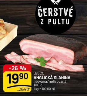 Anglická slanina LE&amp