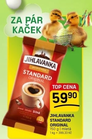 Mletá káva Standard Jihlavanka