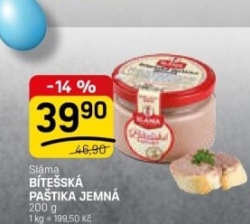 Paštika bítešská jemná Sláma