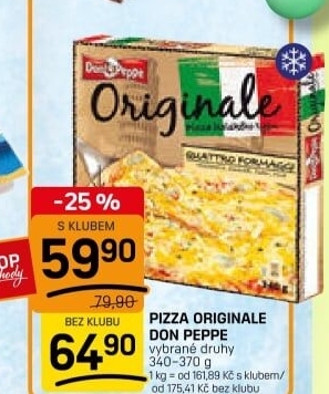 Pizza mražená Originale Don Peppe