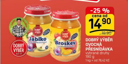 Přesnídávka ovocná Dobrý Výběr